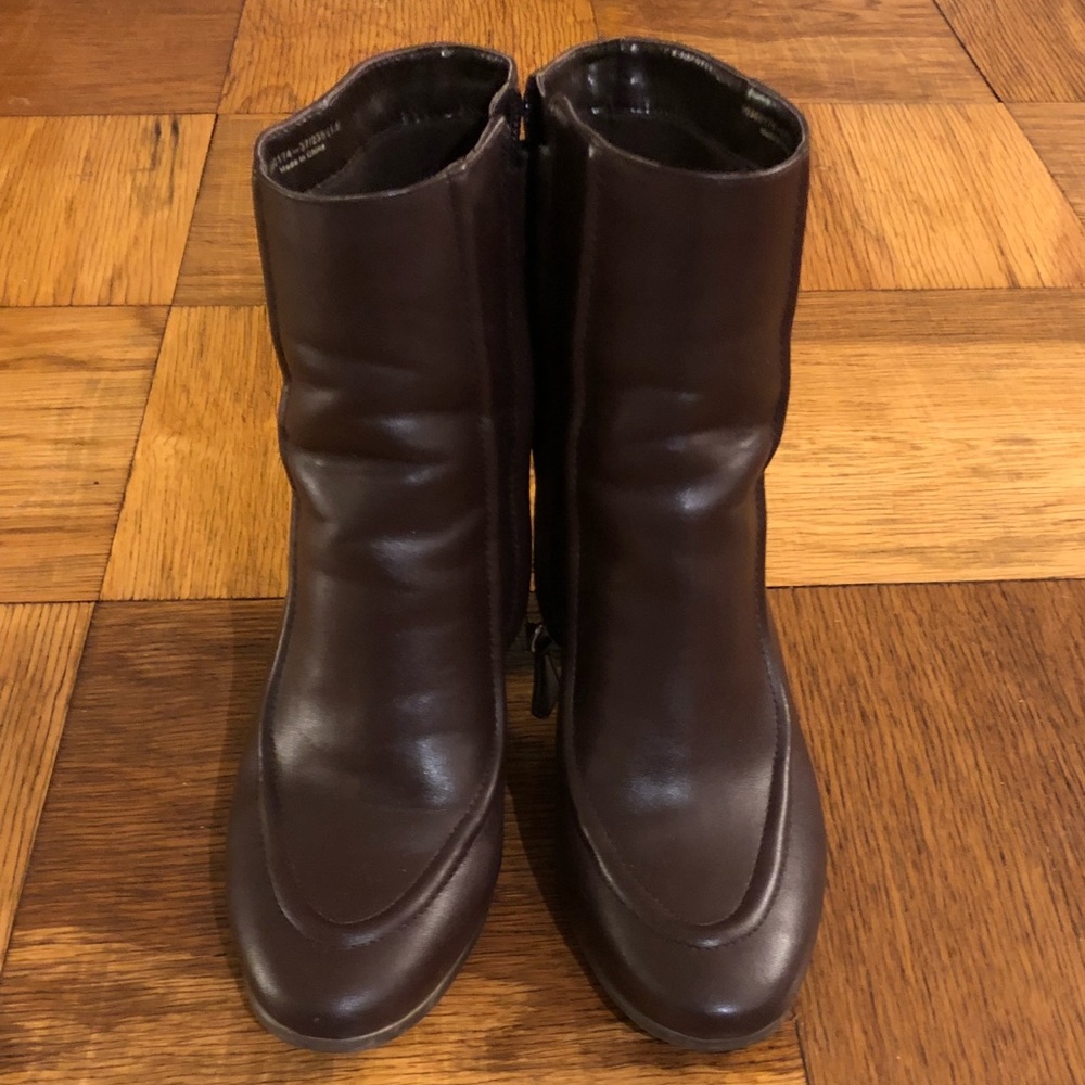 Charles Keith leather boots - size 37